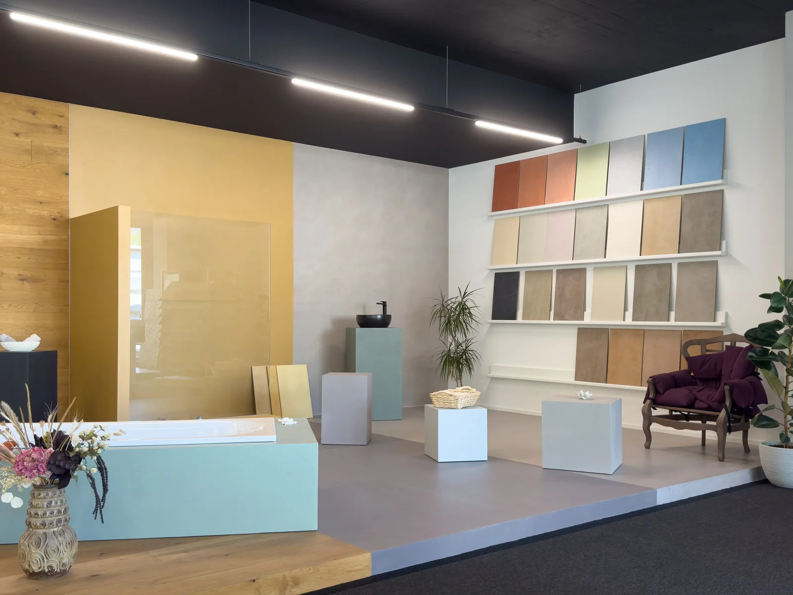 Natürliche Farben und Texturen